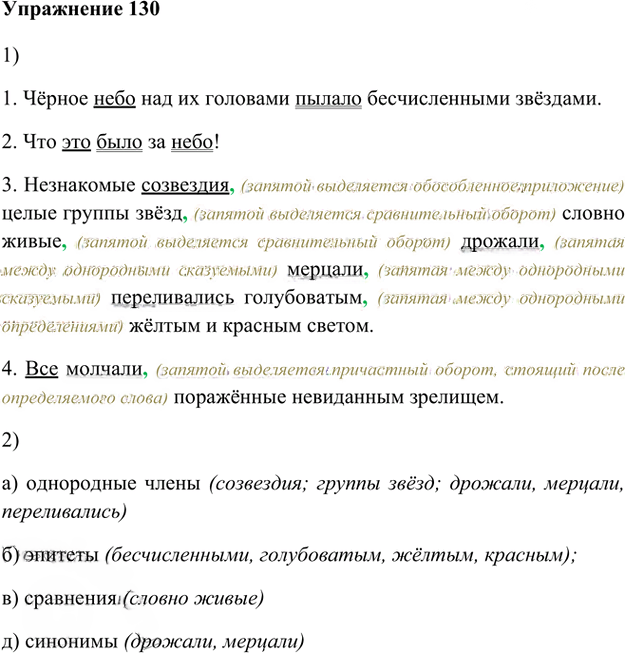 Иллюстрация к решению «Упр.130 Глава 4 ГДЗ Шмелев 8 класс (Русский язык)», 1