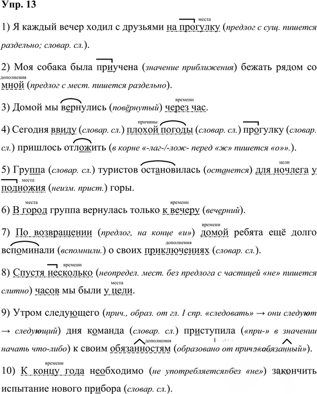 Иллюстрация к решению «Упр.13 Часть 2 ГДЗ Быстрова Кибирева 7 класс (Русский язык)», 1