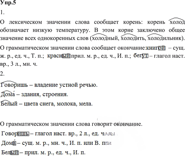 Иллюстрация к решению «Упр.5 Часть 2 ГДЗ Быстрова Кибирева 5 класс (Русский язык)», 1