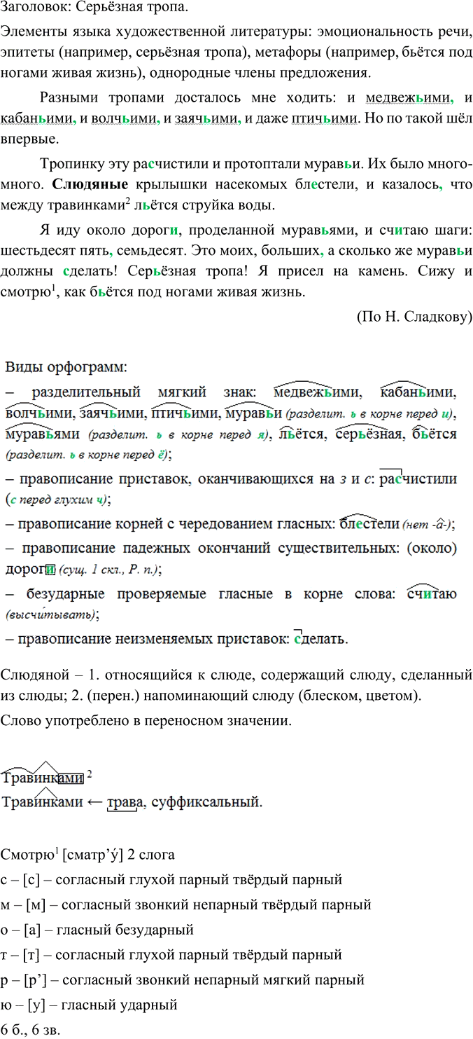 Иллюстрация к решению «Упр.393 ГДЗ Ладыженская Баранов 6 класс (Русский язык)», 2