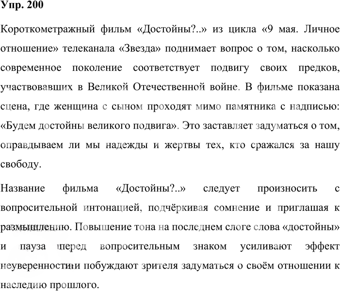 Иллюстрация к решению «Упр.200 ГДЗ Львова Львов 8 класс (Русский язык)», 1