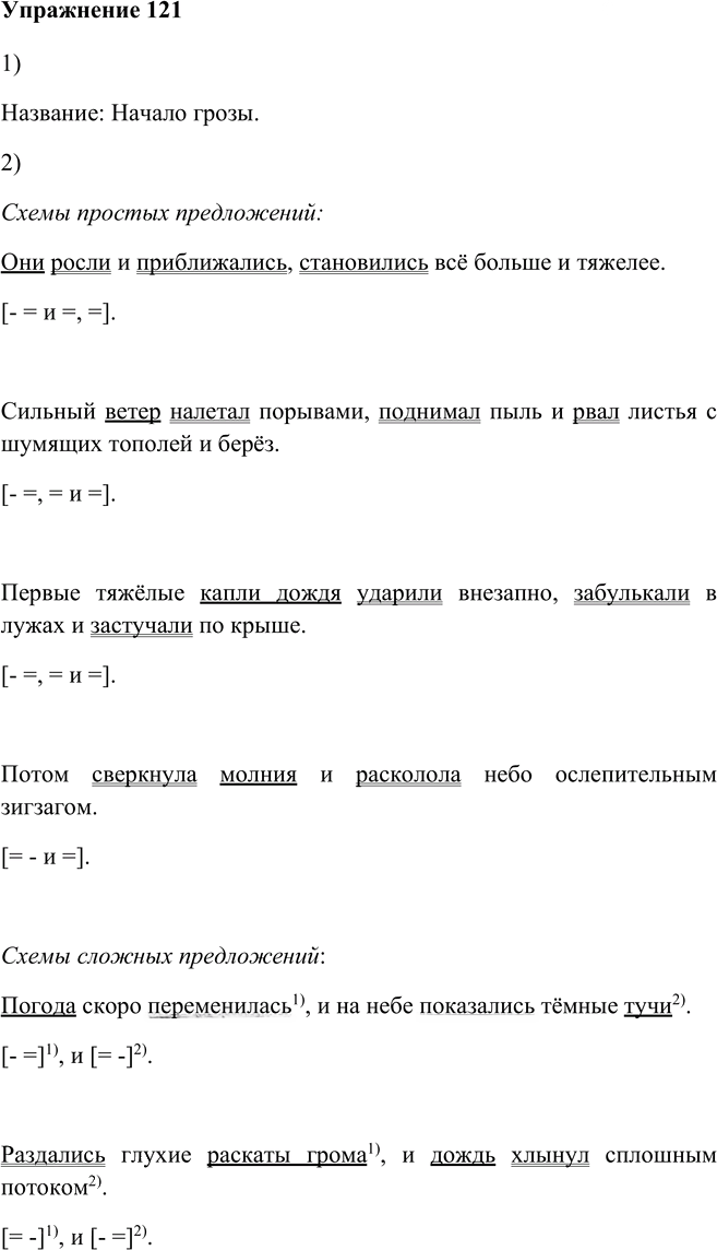 Иллюстрация к решению «Упр.121 Глава 5 ГДЗ Шмелев 5 класс (Русский язык)», 1