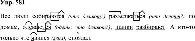 Иллюстрация к решению «Упр.581 Часть 2 ГДЗ Соловейчик 4 класс (Русский язык)», 1