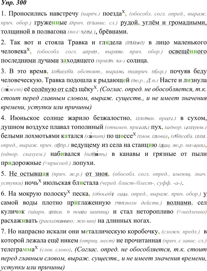 Иллюстрация к решению «Упр.300 ГДЗ Ладыженская 8 класс (Русский язык)», 1