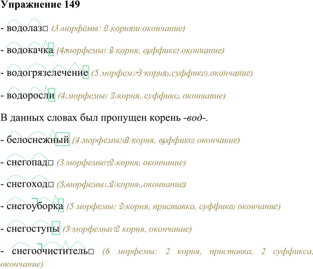 Иллюстрация к решению «Упр.149 Глава 3 ГДЗ Шмелев 5 класс (Русский язык)», 1