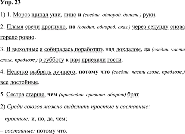 Иллюстрация к решению «Упр.23 Глава 4 ГДЗ Шмелев 7 класс (Русский язык)», 1