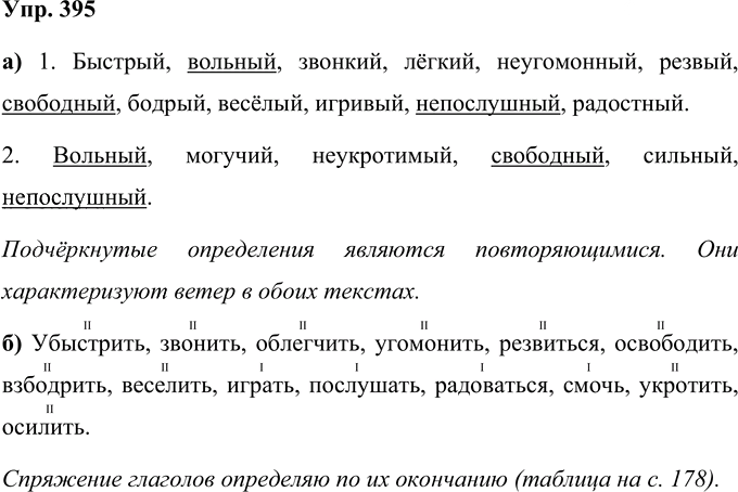 Иллюстрация к решению «Упр.395 Часть 2 ГДЗ Нечаева Яковлева 4 класс (Русский язык)», 1