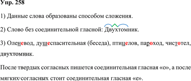 Иллюстрация к решению «Упр.258 Часть 1 ГДЗ Рыбченкова Александрова 6 класс 2023 года (Русский язык)», 1