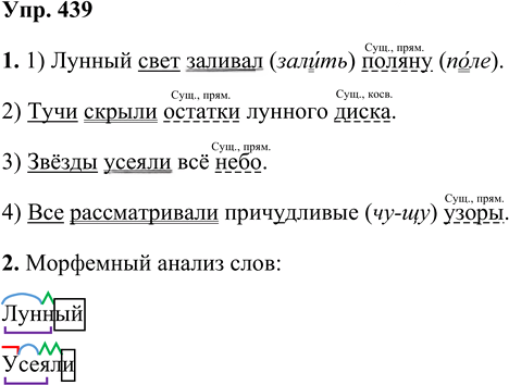 Иллюстрация к решению «Упр.439 Часть 2 ГДЗ Разумовская Львова 5 класс (Русский язык)», 1