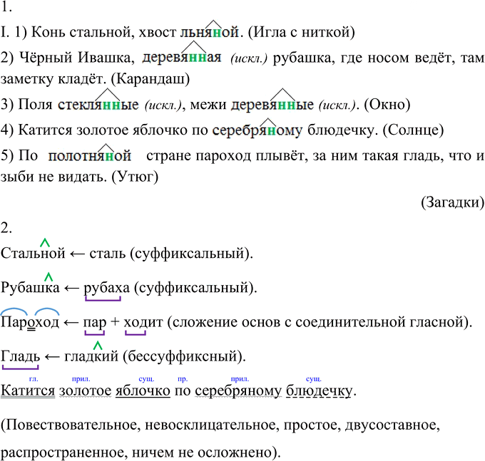 Иллюстрация к решению «Упр.234 ГДЗ Разумовская Львова 6 класс (Русский язык)», 3