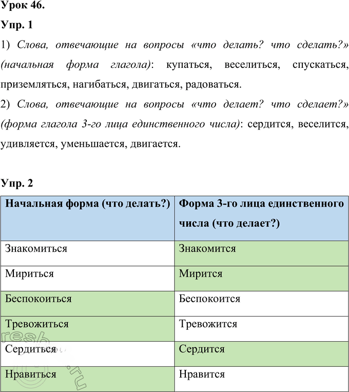 Иллюстрация к решению «Урок 46 Часть 1 ГДЗ Иванов Кузнецова 4 класс (Русский язык)», 1