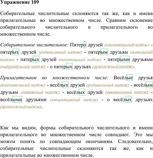 Иллюстрация к решению «Упр.109 Часть 2 ГДЗ Быстрова Кибирева 6 класс (Русский язык)», 1