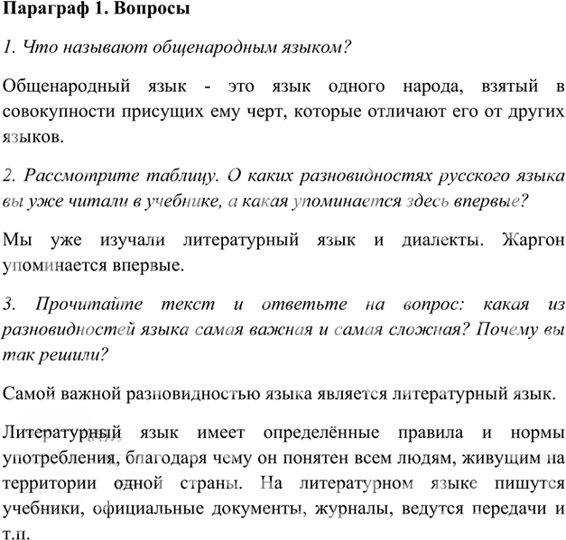 Иллюстрация к решению «Ответы на вопросы Параграф 1 Глава 4 ГДЗ Шмелев 5 класс (Русский язык)», 1