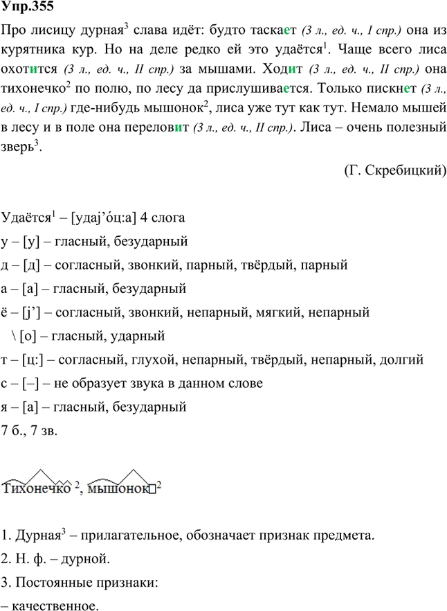 Иллюстрация к решению «Упр.355 Часть 2 ГДЗ Быстрова Кибирева 5 класс (Русский язык)», 1