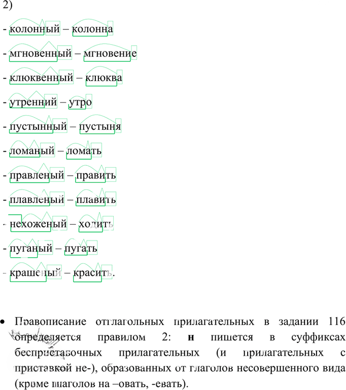 Иллюстрация к решению «Упр.116 Глава 5 ГДЗ Шмелев 6 класс (Русский язык)», 2