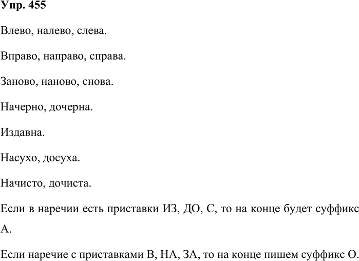 Иллюстрация к решению «Упр.455 Часть 2 ГДЗ Львова Львов 7 класс (Русский язык)», 1
