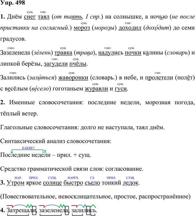 Иллюстрация к решению «Упр.498 Часть 2 ГДЗ Разумовская Львова 5 класс (Русский язык)», 1