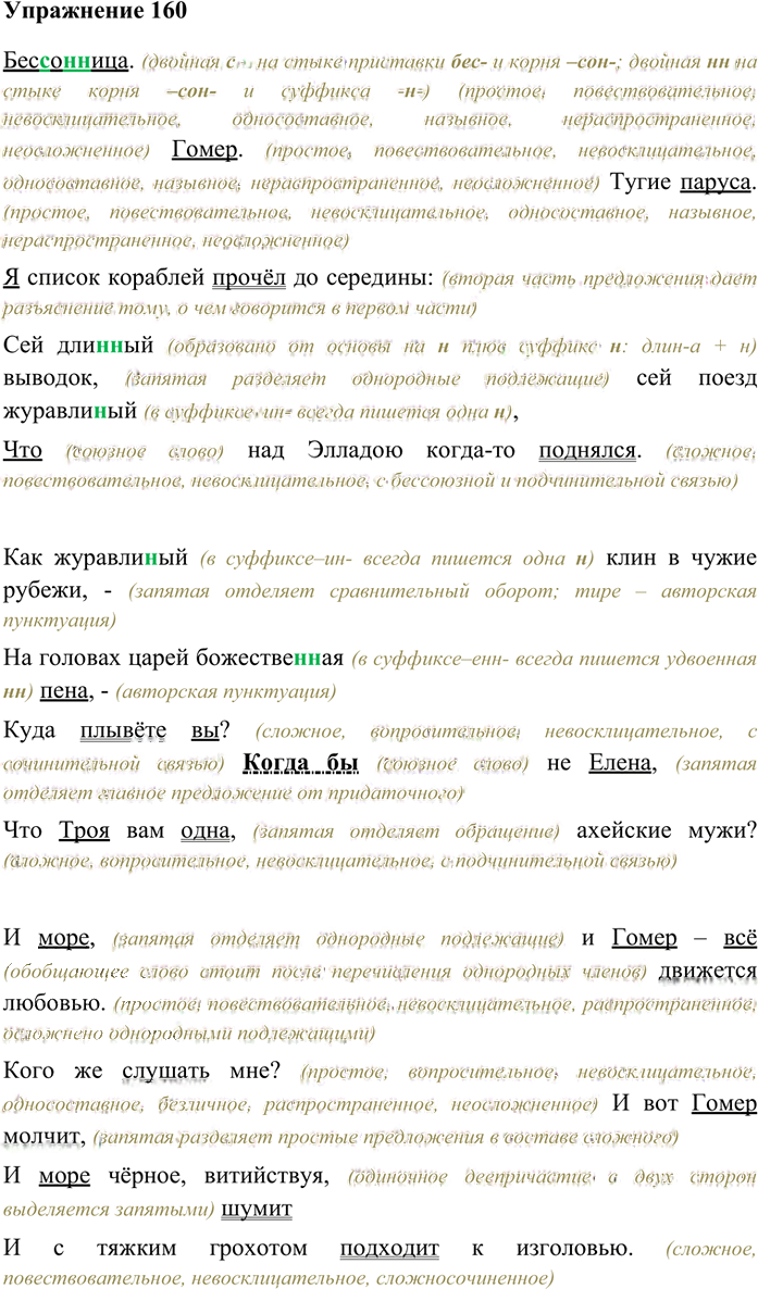Иллюстрация к решению «Упр.160 Часть 2 ГДЗ Гольцова 10-11 класс (Русский язык)», 1