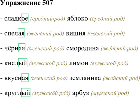 Иллюстрация к решению «Упр.507 Часть 2 ГДЗ Рамзаева 3 класс (Русский язык)», 1