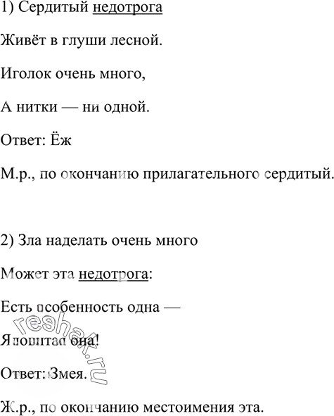 Иллюстрация к решению «Упр.241 ГДЗ Рыбченкова Александрова 6 класс (Русский язык)», 5