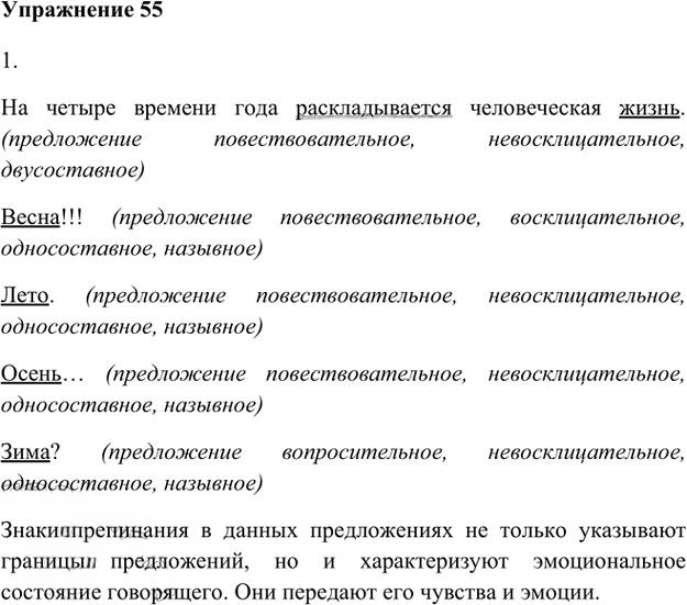 Иллюстрация к решению «Упр.55 Глава 3 ГДЗ Шмелев 8 класс (Русский язык)», 1