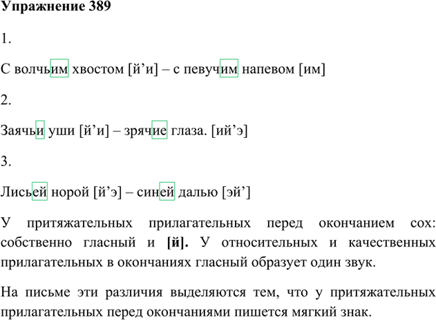 Иллюстрация к решению «Упр.389 ГДЗ Лидман-Орлова Пименова 6 класс (Русский язык)», 1