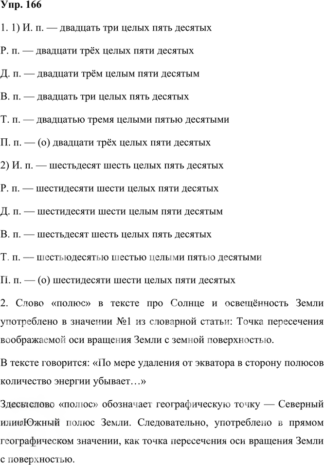 Иллюстрация к решению «Упр.166 Часть 2 ГДЗ Рыбченкова Александрова 6 класс 2023 года (Русский язык)», 1