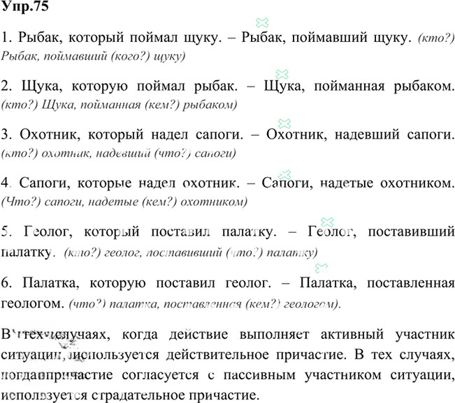 Иллюстрация к решению «Упр.75 Глава 5 ГДЗ Шмелев 6 класс (Русский язык)», 1