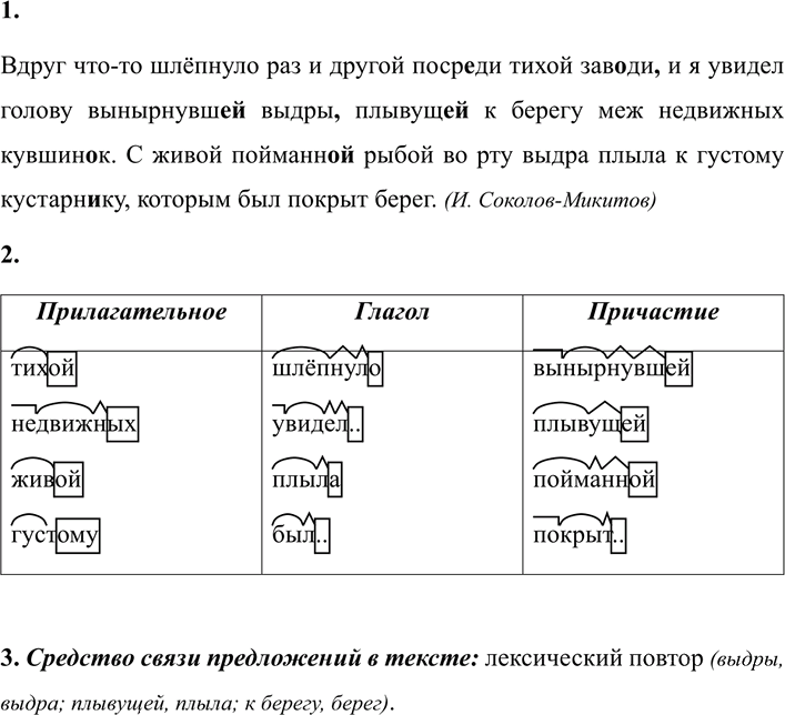 Иллюстрация к решению «Упр.241 ГДЗ Разумовская Львова 7 класс (Русский язык)», 2