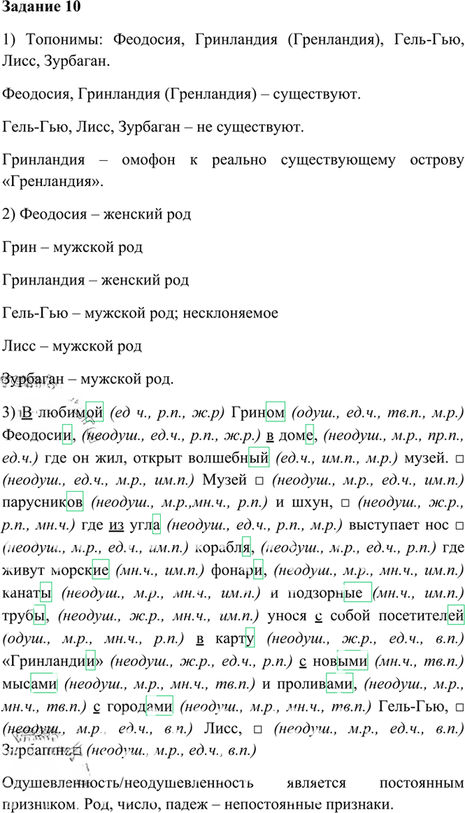 Иллюстрация к решению «Упр.10 Глава 5 ГДЗ Шмелев 6 класс (Русский язык)», 1
